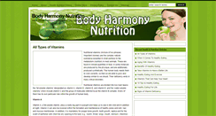 Desktop Screenshot of bodyharmonynutrition.com