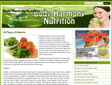 Tablet Screenshot of bodyharmonynutrition.com